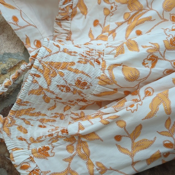 Anthropologie x Maeve Sweetheart Mini Dress floral Yellow and White Size… - Picture 9 of 14